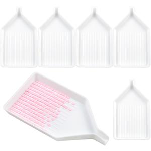 6 PCS Plastic Diamond Painting Bead Sorting Trays Durable Craft Accessories for DIY Diamond Art, Nail Art & Phone Decoration