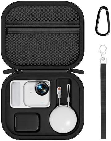 ProCase Carrying Case for Insta360 GO Ultra Standard Bundle, Portable Hard Shell Protective Travel Bag with Wrist Strap for GO Ultra Action Camera Accessories -Black