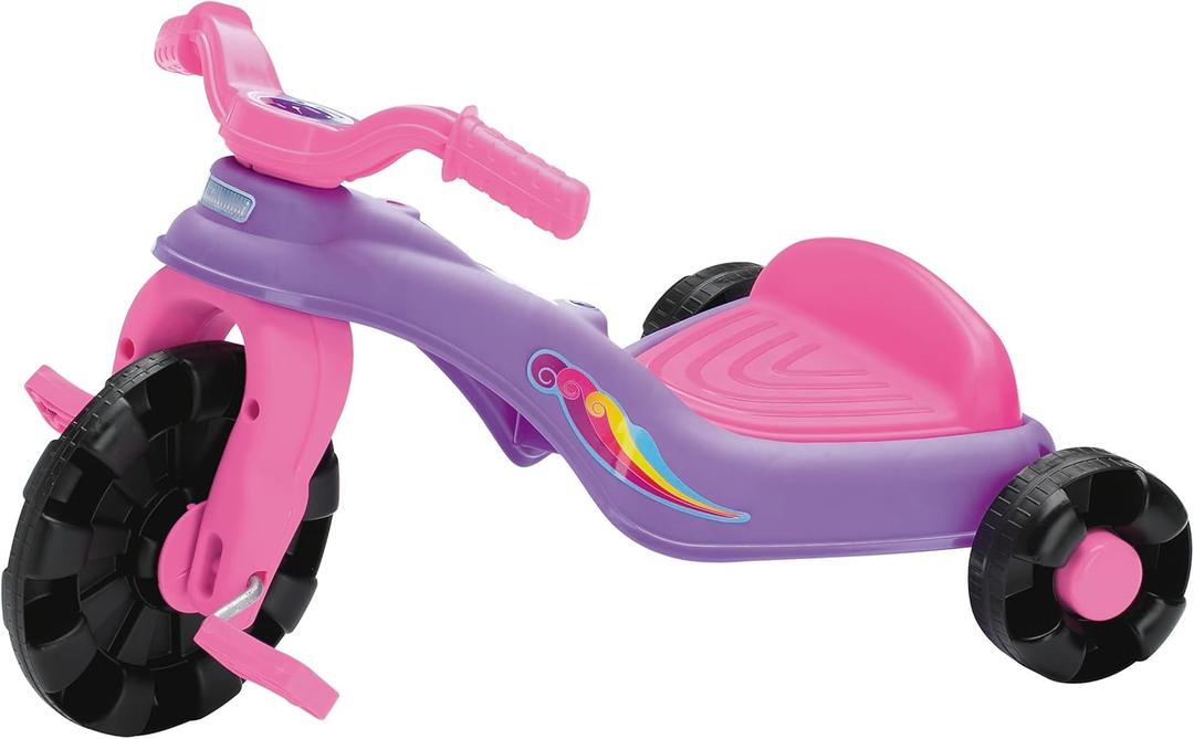 American Plastic Toys Kids Sweet Petite Trike, Pink, Durable Plastic, Stabilizing Metal Axles, Develops Balance and Motor Skills, Outdoor Tricycle, for Ages 18 Months to 4 Years Old