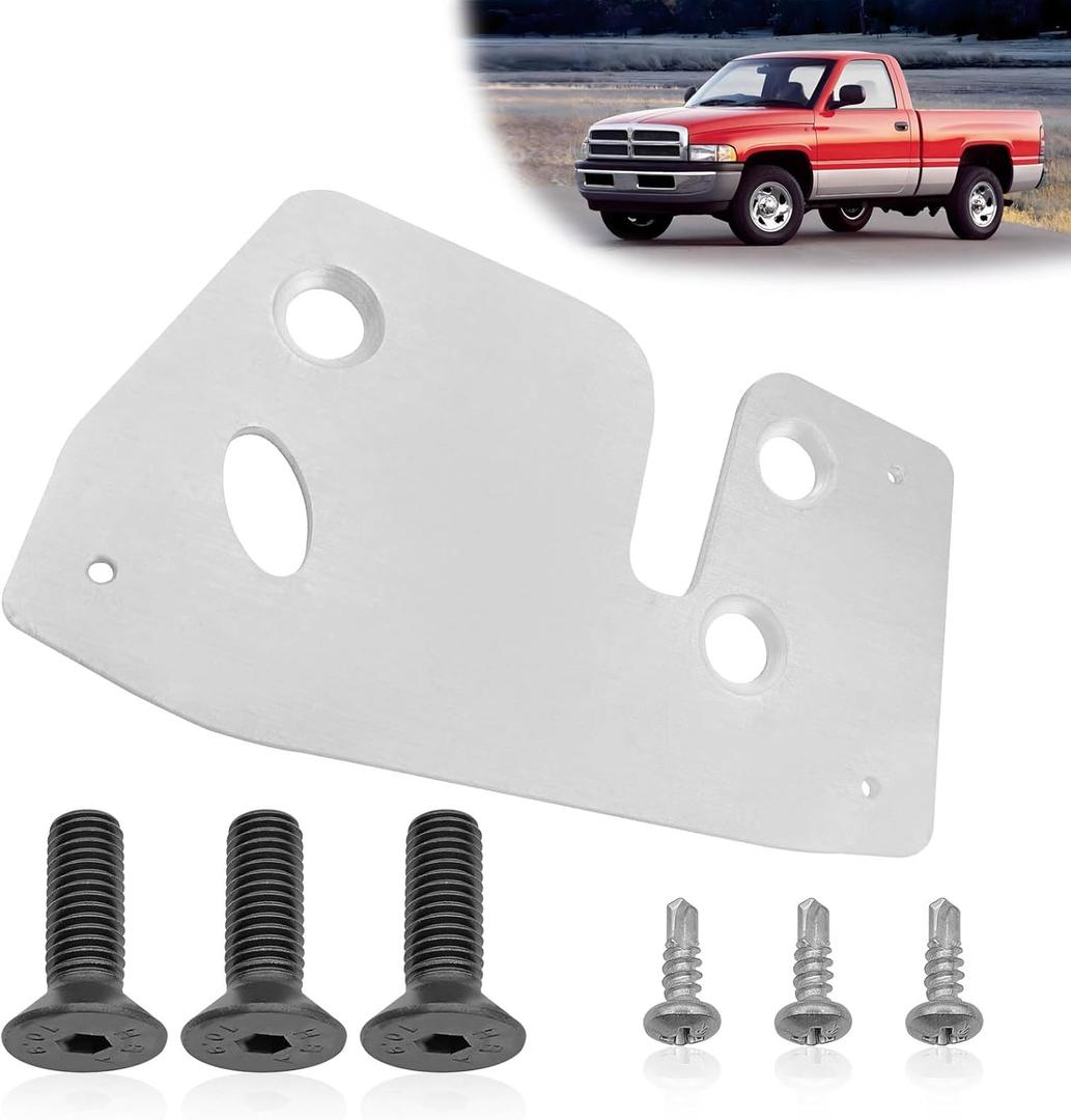 Door Latch Repair and Reinforcement Plate Kit Compatible with Dodge 1994-2002 Ram 1500 1994-2002 Ram 2500 1994-2002 Ram 3500 Replace# 926-264 Driver Side