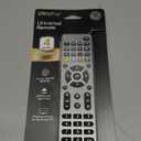 GE 4-Device Universal Remote Control, Designer Series, Brushed Nickel/Silver, 33709