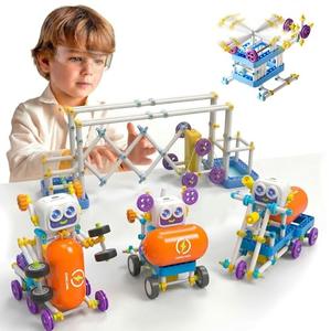 SMILESSKIDDO 120+ Science Kits for Kids Age 5-7 | STEM Toys for Ages 8-13 | 120-in-1 Robot Kit | Learning & Education Toys for Boys Girls, Birthday Gift Ideas for Kid Ages 5 6 7 8 9 10 11 12 (8025E)