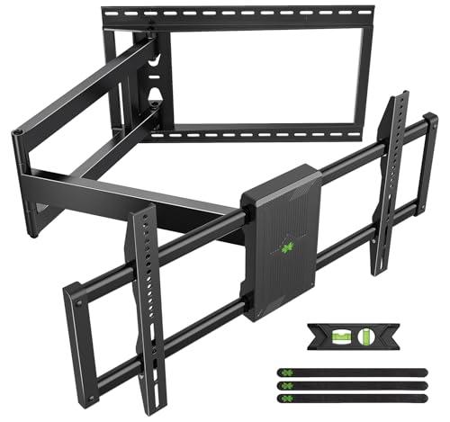 USX Mount Long Arm TV Wall Mount for Most 42-95 inch TV 40 Inch Extension Full Motion TV Mount，Pre-Assembled Wall Mount with Swivel and Tilt Up to 150lbs Fits 8″/12″/16″/24″ Studs VESA 800x400mm