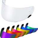 PSLER Qualifier Visor- Qualifier Helmet Visor Motorcycle Face Shield Accessories Replacement for Bell Qualifier/Star/Vortex/RS-1/Revolver,Clear
