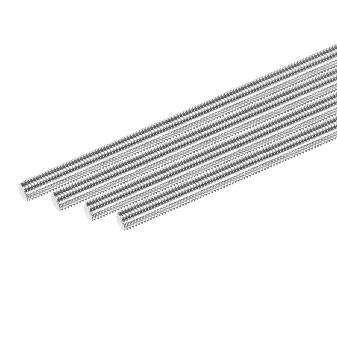 4-Pack Fully Threaded Rod, M8x190mm 304 Stainless Steel Right Hand Thread Bar Studs for Furniture Anchor Bolts/Clamps/U-Bolts, Metric Threaded Screw
