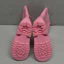 EUXTERPA Girls Waterproof Rain Boots Kids Toddler Solid Color Boots with Easy On Handles, Pink, Little Kid Size 30