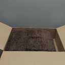 LOCHAS Bathroom Rug 36x24 Inch, Soft Thick Absorbent Microfiber Bath Rugs for Bathroom, Machine Washable, Shaggy Plush Non Slip Bath Mat for Tub, Shower Floor, Quick Dry Mats, Brown