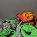 Halloween Decorations Lighted Witch Hats, 8Pcs Hanging Glowing Witch Hats 44ft Halloween Outdoor Lights String with 8 Lighting Modes for Outdoor, Garden, Yard, Tree