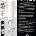 Satco S29859 9-Watt PL LED Light Bulb, G24q Base, 4-Pin Vertical, 3500K