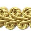BEL AVENIR Braid Trim 1/2 inch 13.6 Yards French Gimp Basic Sewing Polyester DIY Crafts Costume Home Decorative (Gold)