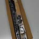 Thestoa Curtain Rods for Windows 30-62 Inch, 5/8" Matte Black Curtain Rods, Stainless Steel Small Curtain Rod for Bedroom, Living Room,Kitchen,Farmhouse, Outdoor Curtain rod Black