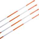 Sunnyglade 50PCS 48 Inch Driveway Marker Set 5/16 Inch Dia Fiberglass Reflective Snow Stakes with Steel Drill Bit & Protection Gloves for Parking Lots, Walkways(50, 5/16 Inch)