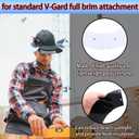 Hard Hat Sun Shade Compatible with Standard V-Gard Full Brim Attachment, Provides Enhanced Protection from The Sun and Heat,for Men and Women Working Outdoors