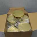 Dandat 24 Pcs 8 oz Plastic Jar Container with Lid and Label Refillable Empty Round Clear with Gold PET Cosmetic Sample Slime Containers for Lotion, Cream, Ointments, Body Butter, Makeup Travel Storage