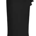 MISSMAY Women's Vintage Floral Lace Ruffle Half Sleeve Evening Party Formal Long Dress (Medium, Black)