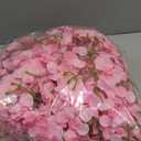 MECCANIXITY Silk Artificial Hydrangea Flowers, Pink Artificial Flowers Heads with Stems, Full Hydrangea Flowers for Wedding Centerpieces, Party Decoration 30 Set