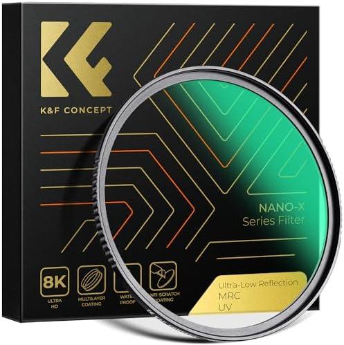 K&F Concept 67mm Ultra-Low Reflectivity MCUV Lens Protection Filter 28 Multi-Layer Coatings Ultra-Slim HD Waterproof Scratch Resistant Lens UV Filter (Nano-X Series)