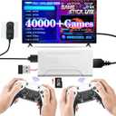 Retro Game Stick with 40,000+ Classic Games, 23 Emulators, Plug & Play 4K HDMI Output,Dual 2.4G Wireless Controllers,64GB TF Card, Multiplayer Arcade Console for TV, Family & Kids Gift, 2026 Editions