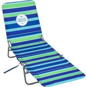 Tommy Bahama Folding Backpack Beach Lounge Chair, 10 in Seat Height, Multi, 72" x 21.75" x 35"