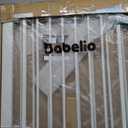 BABELIO 29-55 Inch Extra Wide Baby/Dog Gate, PressGuard P7, Metal Auto Close, Pressure Mounted Pet Door for Doorways, NO Need Tools and Drilling, with Wall Cups, White