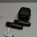 Mini Karaoke Machine, Portable Bluetooth Karaoke Speaker with 2 Wireless Microphones and Party Lights for Kids and Adults, Birthday Gifts for Girls Boys Family Home Party (Black 2 Mics)