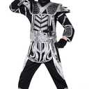 Red Dragon Ninja Costume for Kids 12-14yrs | Halloween Outfit Set with Mask, Gloves, and Accessories L