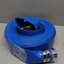 2" x 50 ft Backwash Hose for Swimming Pools, Heavy Duty PVC Lay Flat Water Discharge Hose,Durable Pool Drain Hose with Aluminum Pin Lug Fittings for Pump And Filters