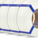 ELEGOO PLA Basic Refill Filament 1.75mm White 4KG, 3D Printer Filament No Spool for Reusable Spool Refilling Dimensional Accuracy +/- 0.02mm, 4pcs 1kg Spool(2.2lbs)