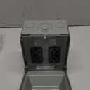 Outdoor Electrical Outlet Box, Dual 20 AMP WRTR GFCI Outlets, Weatherproof Outside Receptacle Box with All Metal 3R Enclosure, Lockable Outlet Cover for Outdoor Power, ETL Listed