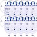 Urinary Drainage Bag 2000ml Catheter Bags, 10 Pack Professional Urine Bags for Men with Anti-Reflux Valve, 48" Tube Drainage, Adjustable Clips & Hanging Hook