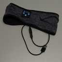 Sleep Headphones Bluetooth Headband,Sleeping Headphones Sports Headband, Long Time Play Sleeping Headsets with Built in Speakers Perfect for Workout,Running, Yoga (Deep Gray)