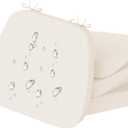 17'' x 16'' x 2.5"Thick Chair Cushions for Dining Chairs, 4 Pack WaterProof Easy Clean Kitchen Chair Pads with Ties and Non-Slip Backing - 30D High Elastic Foam Soft Kitchen Chair Cushions (Beige)