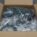 C9 LED Christmas Lights Outdoor, 68 Feet 100 LED Strawberry String Lights with 100 Spring Clamps, Waterproof Commercial Grade Extendable for Outside Roofline Patio Home Xmas Decoration, Pure White