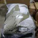 Litanika Olive Green Comforter Set Twin/Twin XL - 2 Pieces Lightweight Olive Green White Colorblock Stripe Fluffy Bedding Comforter Sets, All Season Bed Set