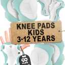 99FLIPS Kids Knee Pads and Elbow Pads Set - Knee Pads for Kids - Knee Elbow Pads for Kids - Size SM Mint - Toddler Knee Pads and Elbow Pads Set Skating Pads