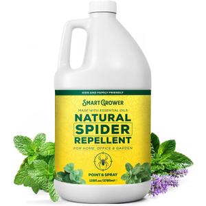 Natural Spider Repellent Spray, Peppermint & Lavender, Ready-to-Use, 128 oz