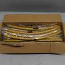 Metal Arch Backdrop Stand and Cover Set, 7.2FT, 6.6FT, 6FT Wedding Arch Frame, Easy to Assemble, Gold Arch Stand for Birthday, Party, Baby Shower, Graduation Ceremony (White)