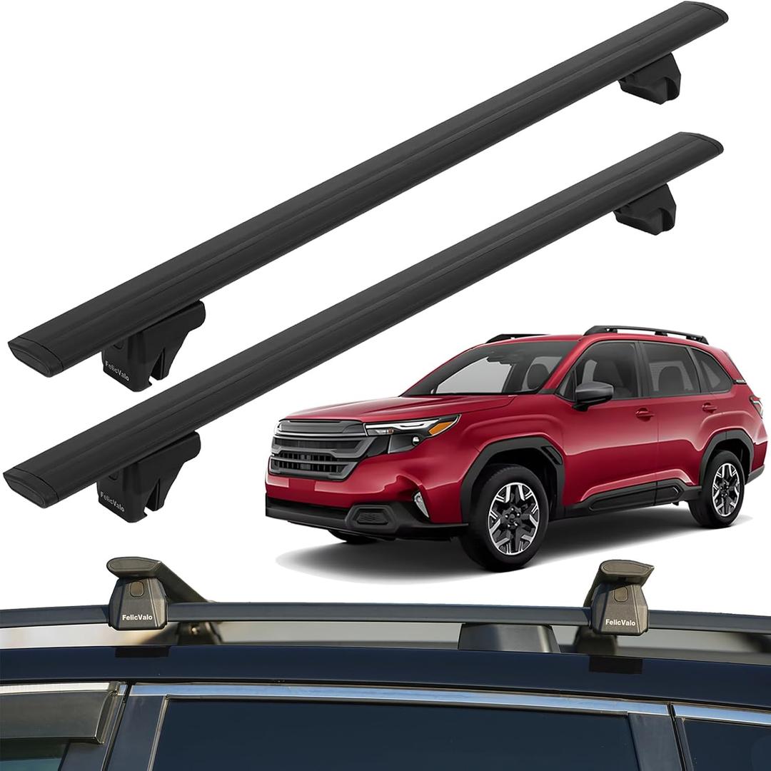 50.3” All-Metal 330 lbs Roof Rack Cross Bars with T-Slot, Universal Fit for Raised Side Rails, Heavy Duty Aluminum Crossbars for Cargo Carrier, Kayak and Luggage, Lock-Free Design