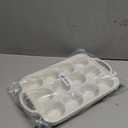 BAKE BOSS 2-Pack Silicone Muffin Pan for Baking with Metal Reinforced Frame, 12 Cup Regular Size Cupcake Pan, BPA Free Silicone Muffin Tray, Cupcake Baking Pan Molds for Oven Dishwasher Safe (Cream)