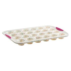 Trudeau White Confetti 24-Count Mini Muffin Pan