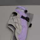 AOFITEE Dog Coat, Warm Dog Jackets for Small Dogs, Dogs Winter Coat with Harness Built in, Reflective Pet Winter Jacket, Waterproof Windproof Puppy Puffer Jacket Fleece Vest, Lilac XS