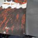 MUGINYU Cowhide Cow Print Large Bath Mat 31x47inch, Western Area Rug for Farmhouse Cowboy Decor,Quick Dry Absorbent Non-Slip Shower Rug Long Bathroom Rug for Floor Bathtub Bedroom Hallway Kitchen