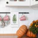 Merry Chinoiserie Christmas Kitchen Towels, Sage Green Porcelain Tree Hand Towels for Bathroom, Bow Dish Towels, Kitchen Bathroom Decor, 16x24 Inch