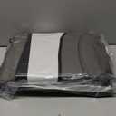 CAR PASS Universal Reflect Piping Leather Car Seat Cover, Fit for suvs,Van,Trucks,Airbag Compatible,Inside Zipper Design and Reserved Opening Holes (Full Set, Black and Grey)