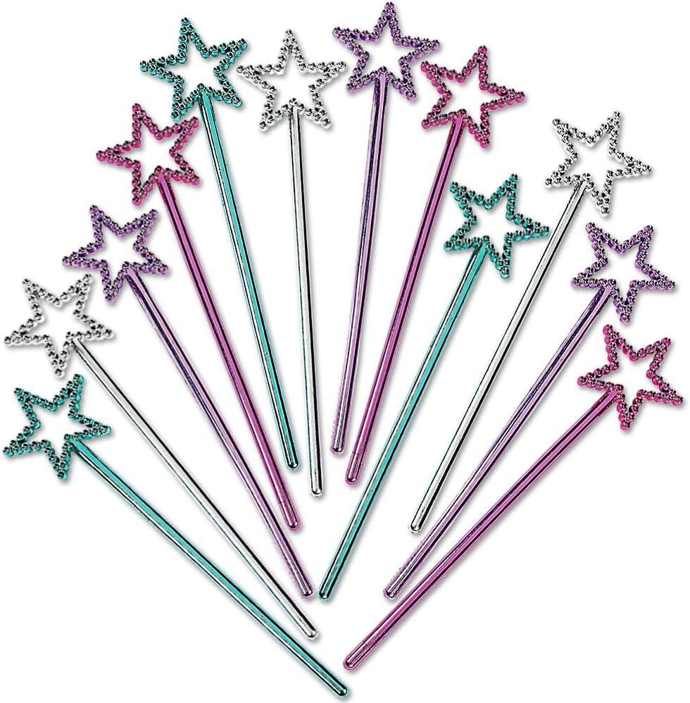 Fun Express - Mini Star Wands - Apparel Accessories - Costume Accessories - Bulk Accessories - 24 Pieces