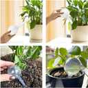 Irrmshr 10 Pack Clear Plant Watering Globes,Plastic Self Watering Bulbs for Indoor Plants,Garden Water Device Automatic Plant Waterer Indoor Outdoor