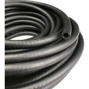 Fuel Line 1" ID NBR Hose Push on Hose 1.4" OD Engine Liner Compatible with Fuel System, Methanol, Oils, Lubricants and Coolant, 300 PSI 5 feet (Black)