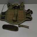 Dog Harness for Large Dogs Heavy Duty, Tactical No Pull Dog Harness with Molle System, Easy On and Off Service Dog Vest, Breathable Padded, Adjustable Reflective Pet Vest for Walking Hiking Training (L(Neck:18-24",Chest:25-36"),45-80 lbs, Green)