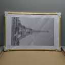 upsimples 16x24 Picture Frame Gold 3 Pack, Scratch-Proof Poster Frames 16 x 24 for Photo Gallery - Slide-In Strips, Horizontal or Vertical Wall Mounting