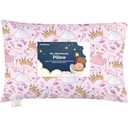 Toddler Pillow with Pillowcase - 13x18 My Little Dreamy Kids Travel Bed Pillows for Sleeping, Organic Cotton Small Pillowcase, Soft & Breathable, Machine Washable,Toddlers 2-5 years old(Dear Princess)